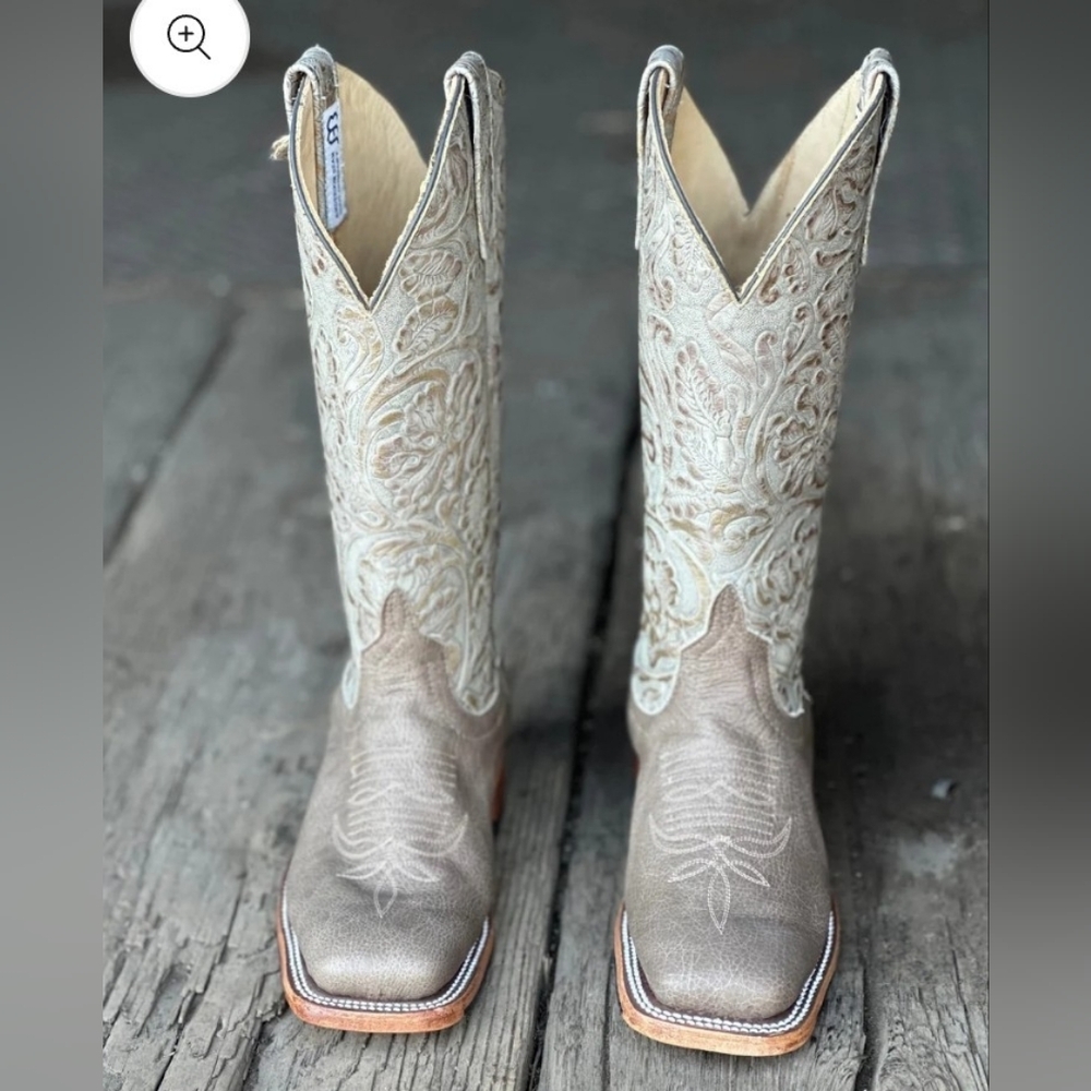 Anderson Bean Womens Taupe Western Boots